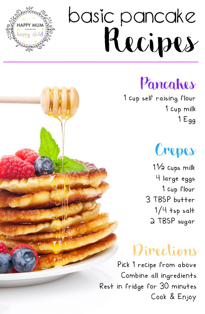 3 Ingredient Pancakes | Happy Mum Happy Child