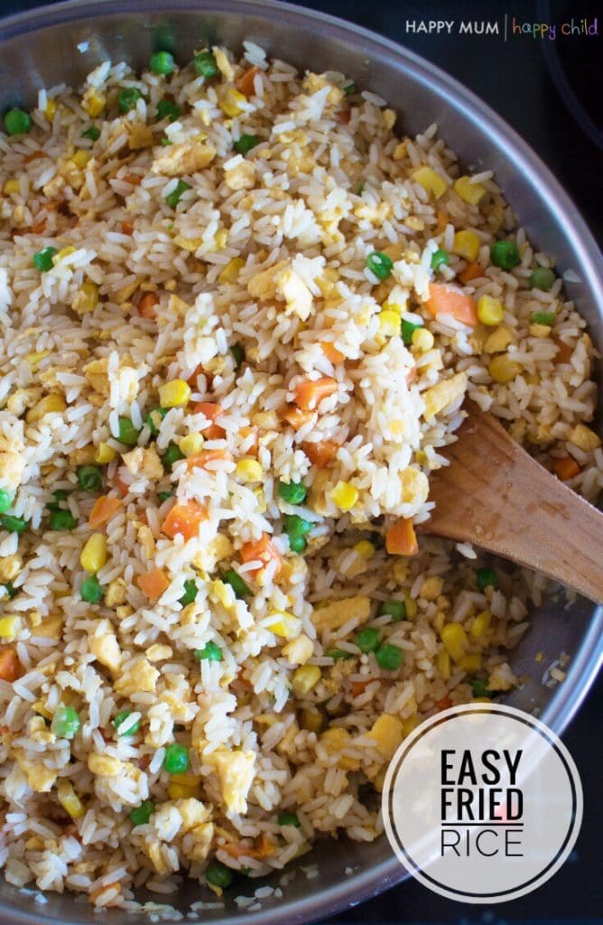 Easy Fried Rice - Happy Mum Happy Child