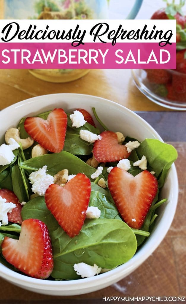 Deliciously Refreshing Strawberry Salad - Happy Mum Happy Child